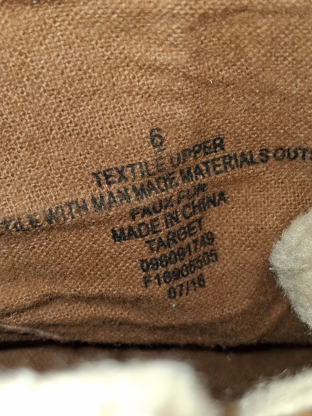 Mad Love Casual Brown Suede Wedge Ankle Boot with Sherpa Collar Sz 6